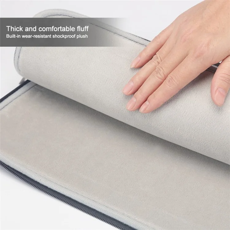 ENZE 3061 15.8 inch Notebook Bag Waterproof Laptop Dual Zipper Protective Sleeve Bag Carrying Pouch - Grey