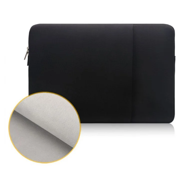 ENZE 3061 Sac de protection étanche pour ordinateur portable avec double fermeture éclair pour ordinateur portable de 13,8 pouces - Noir