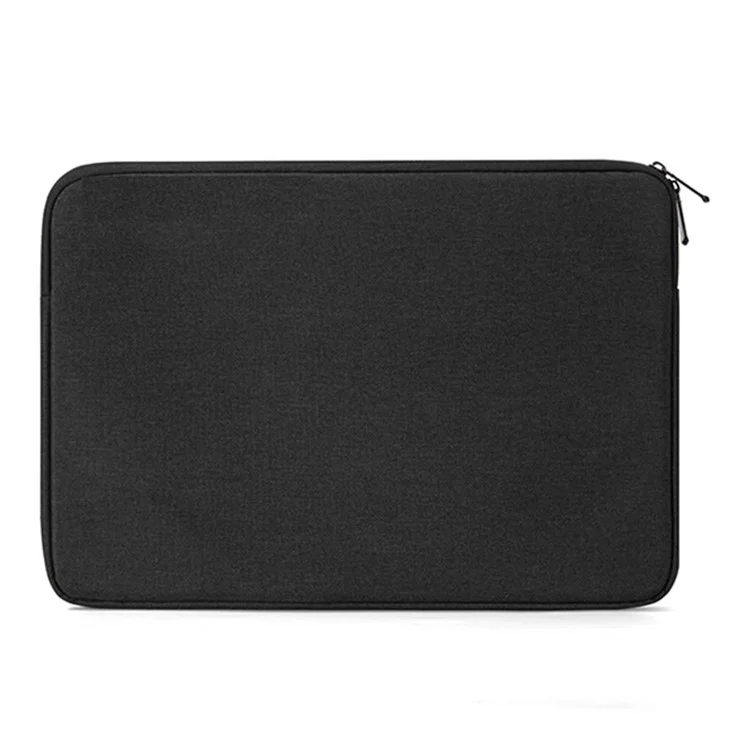 N005 15,6 Polegadas Notebook Nylon Sleeve Sleeve Zipper Fechamento Laptop Carrying Bag - Preto