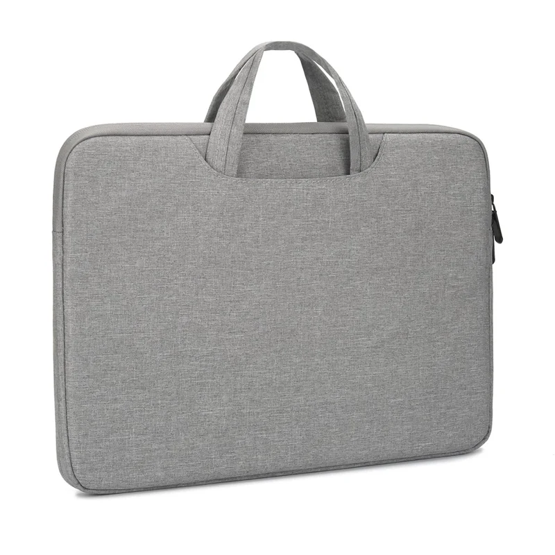 N004 Dust-proof Laptop Bag Notebook Carrying Case Sleeve Handbag Briefcase for 15.6 inch Laptop - Light Grey