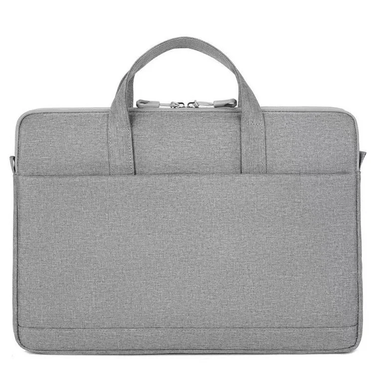 028 Series Simple Style Laptop Case Large Laptop Sleeve Durable Computer Carrying Case for 15-15.6 inch Laptop - Grey