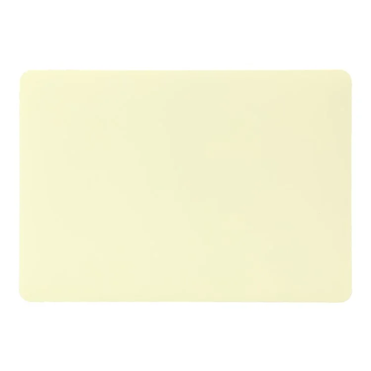 Funda Protectora Protectora De Cáscara De Plástico Resistente A Los Rasguños Para MacBook Air 13.3 Pulgada (A1932 / A2179 / A2337) - Amarillo