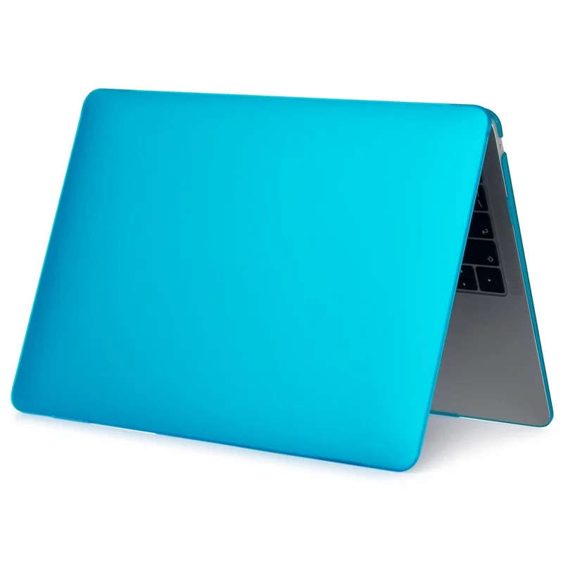 For MacBook Pro 16 inch (2026) A3429 A3428 / (2025) A3186 A3403 / (2024) A2991 / (2023) A2780 / (2021) A2485 Matte PC Front and Back Protective Shell - Aqua Blue
