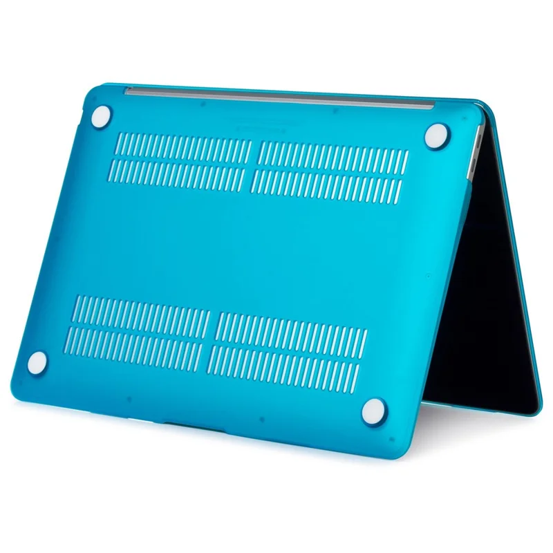 For MacBook Pro 16 inch (2026) A3429 A3428 / (2025) A3186 A3403 / (2024) A2991 / (2023) A2780 / (2021) A2485 Matte PC Front and Back Protective Shell - Aqua Blue