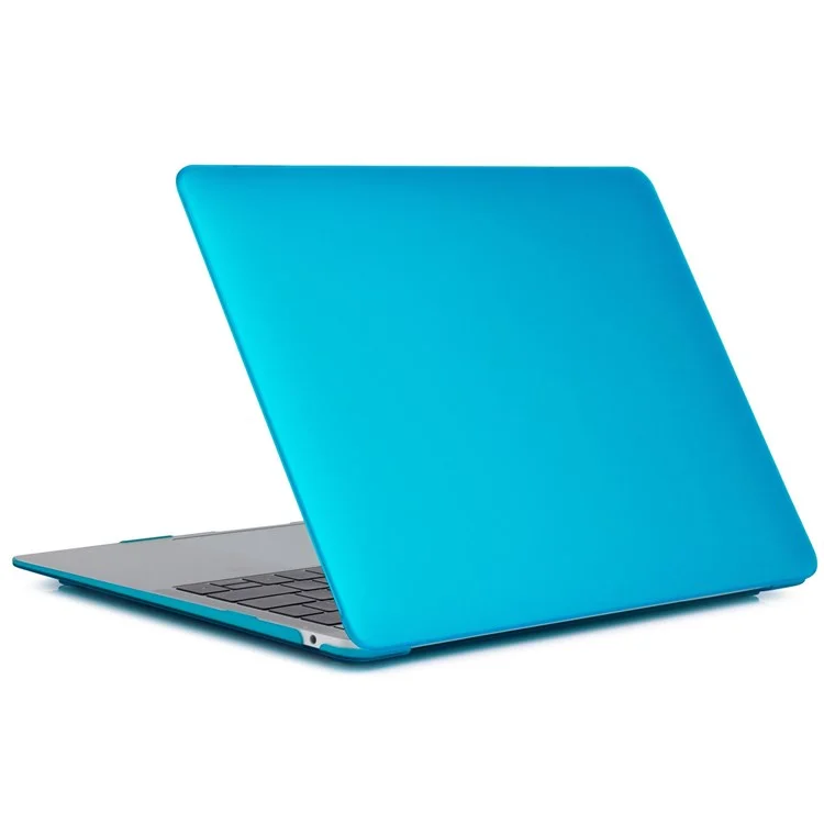 For MacBook Pro 14 inch (2021) (A2442) Anti-fingerprint Matte PC Front and Back Protective Shell - Aqua Blue