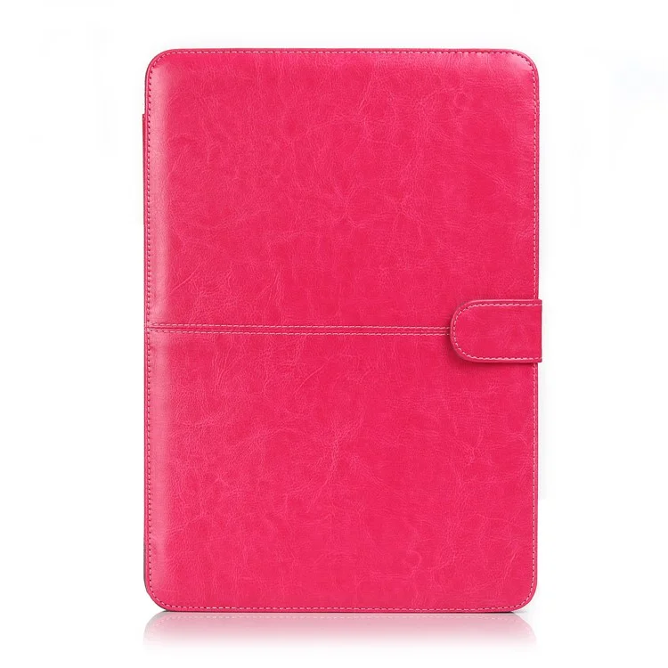 Laptop Sleeve Protective Folio Book PU Leather Cover for MacBook Pro 16.2'' 2021 (A2485) - Rose