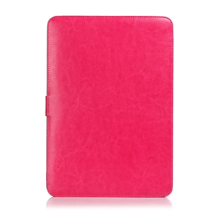 Laptop Sleeve Protective Folio Book PU Leather Cover for MacBook Pro 16.2'' 2021 (A2485) - Rose