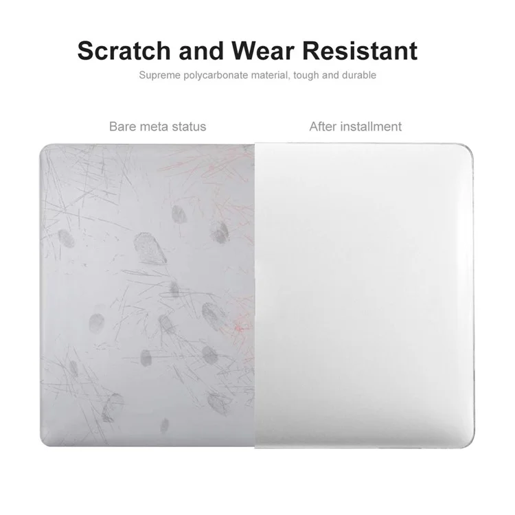 ENKAY HAT PRINCE Crystal PC Front and Back Protective Cover Anti-Drop Shell for MacBook Pro 16 inch (2024) (2023) (2021) A2485 - Transparent
