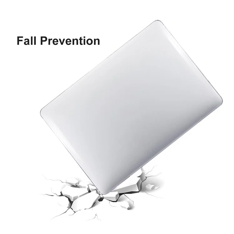 ENKAY HAT PRINCE for MacBook Pro 16 inch (2024) (2023) (2021) A2485 (US Version) Crystal PC Laptop Cover + Keyboard Film + Dust Plugs - White