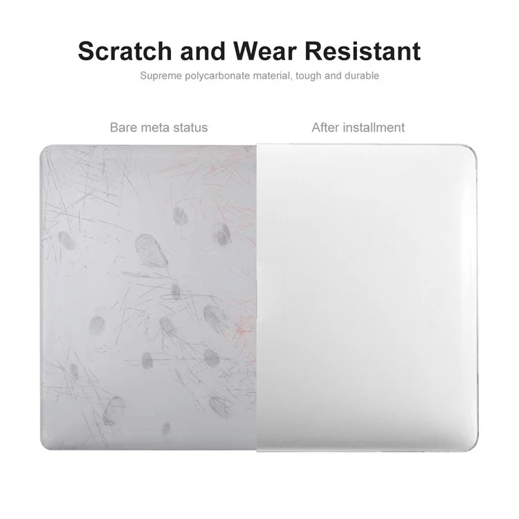 ENKAY HAT PRINCE for MacBook Pro 16 inch (2024) (2023) (2021) A2485 (EU Version) Crystal PC Laptop Cover + Keyboard Film + Dust Plugs - White