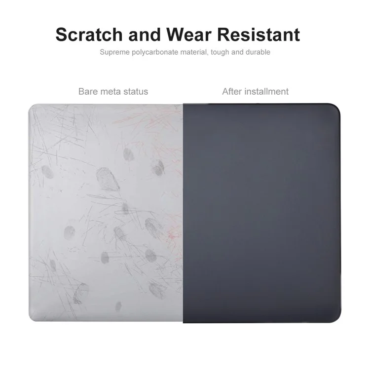 ENKAY HAT PRINCE for MacBook Pro 16 inch (2024) (2023) (2021) A2485 (US Version) PC Laptop Cover + Keyboard Skin + Dust Plugs - Black