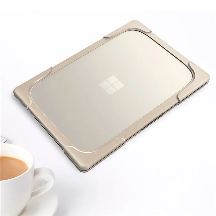 Hard PC Laptop Case with Kickstand for Microsoft Surface Laptop 2 / 3 / 4 / 5 15-inch 1873 / 1953 / 1979 Metal Keyboard Version - Khaki