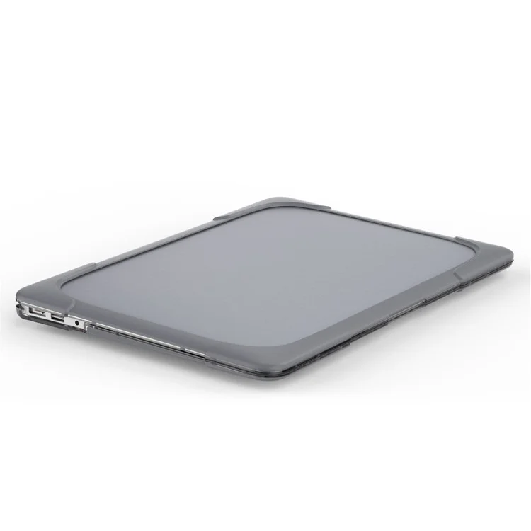 Supporting Stand Design Hard PC Anti-scratch Laptop Case Protective Notebook Cover for MacBook Air 13'' A1466 / A1369 - Grey