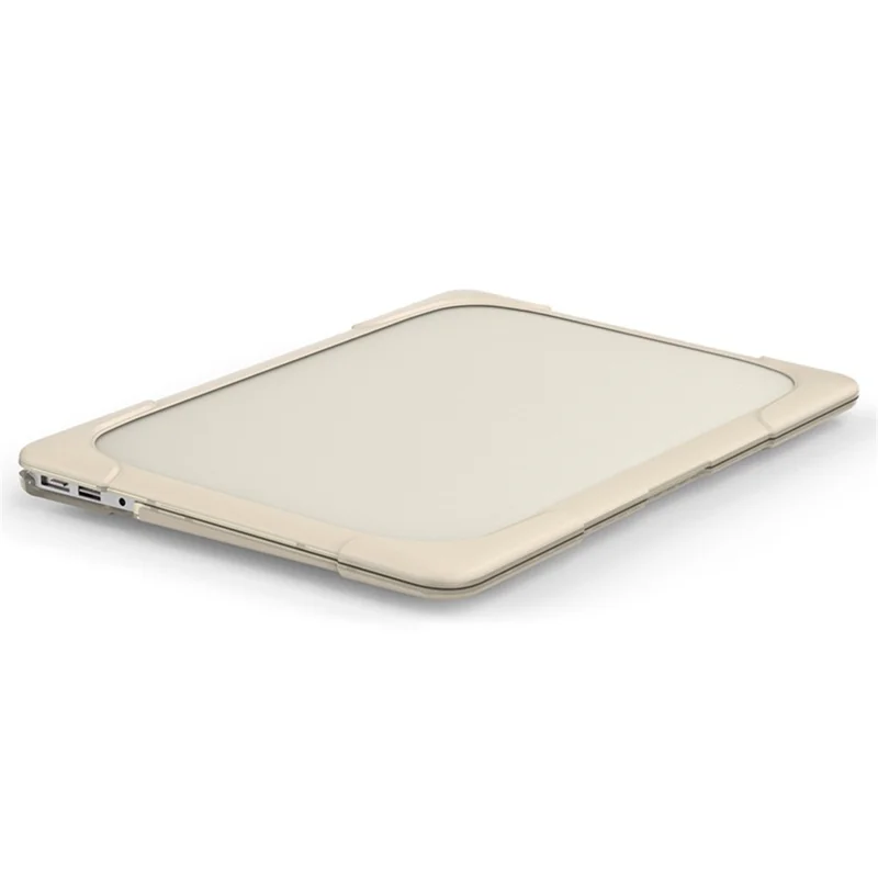 Supporting Stand Design Hard PC Anti-scratch Laptop Case Protective Notebook Cover for MacBook Air 13'' A1466 / A1369 - Khaki