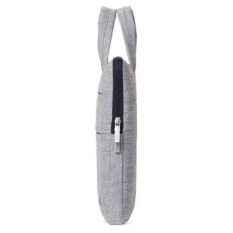 CANVASARTISAN L3-02 Capa de Notebook Estilo Simples 15'' Laptop Grande Capacidade Bolsa Laptop Case - Cinza Claro