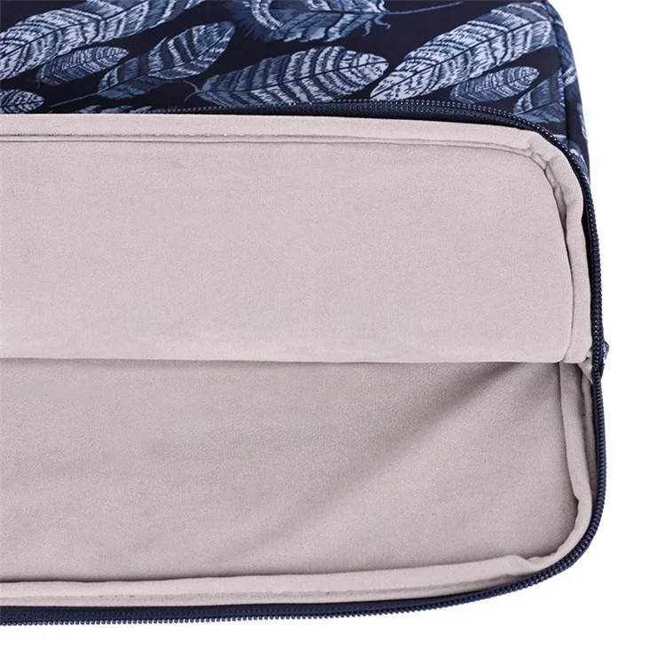 Canvasartisan H4-03 Notebook Bolsa De Forro De Hojas Patrón Portátil Con Cremallera Cubierta Para Portátil De 13 Pulgadas