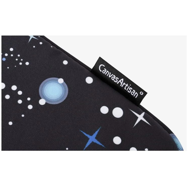 CANVASARTISAN H16-11 Starry Sky Pattern Zipper Protective Sleeve Notebook Bag Case for 11-inch Laptop