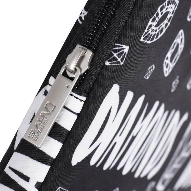 Canvasartisan H15-B01 Patrón de Diamante Hommaptop Manga Notebook Bag Para Computadora Portátil de 14 Pulgadas - Negro
