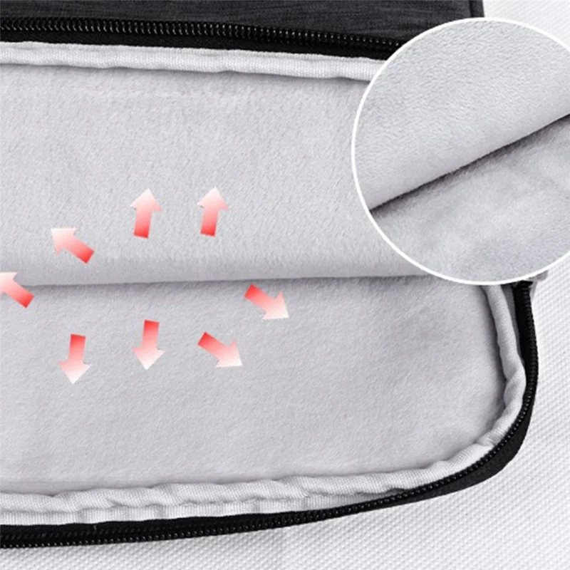 CANVASARTISAN L2-02 Shockproof Laptop Storage Case Slim Light PU Leather Carrying Bag for 12-inch Notebook - Light Grey