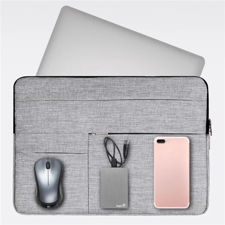 Canvasartisan L2-02 Funda Protectora De 15 Pulgadas Manga Protectora Delgada Luz De Negocios Estilo Portátil Laptop Bag - Gris Claro