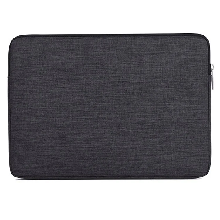 CanvasArtisan L2-108 Ultradünnes Notebook-Fall Universal-Reißverschluss-Laptop-Tragetasche Mit Mini-Aufbewahrungstasche Für 15-Zoll-Laptops - Dunkelgrau