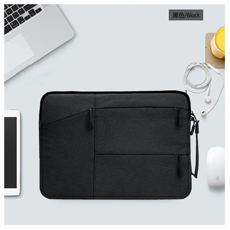 14-inch Laptop Protective Sleeve Case Waterproof Oxford Cloth Notebook Carrying Bag - Black