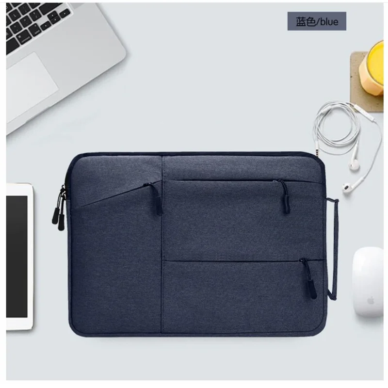 14-inch Laptop Protective Sleeve Case Waterproof Oxford Cloth Notebook Carrying Bag - Blue