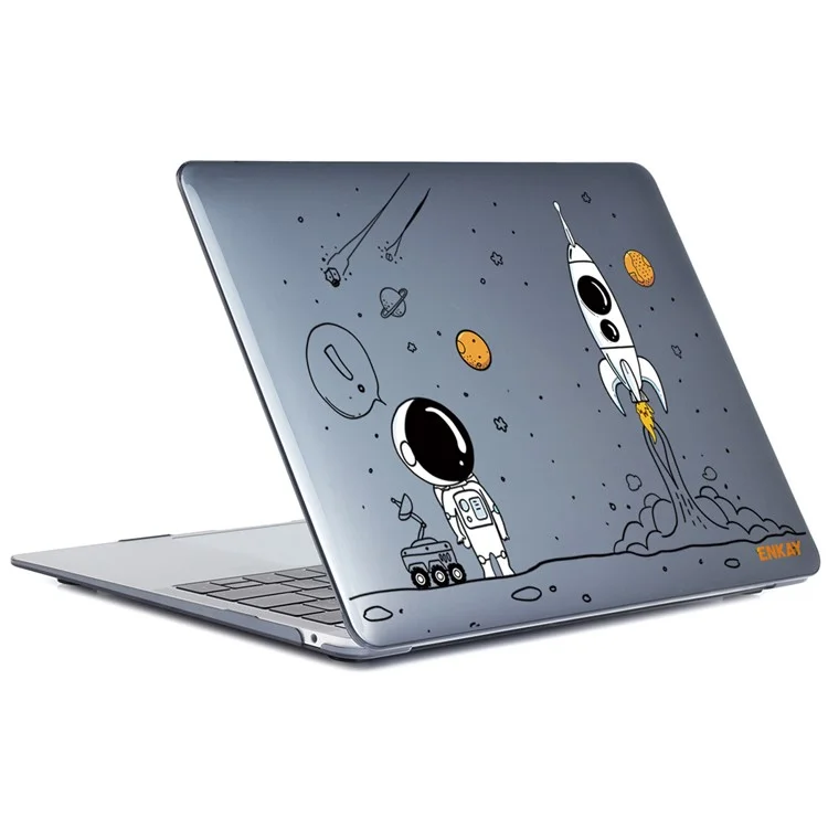 ENKAY HAT PRINCE for MacBook Pro 16 inch (2019) A2141 Imprinted with Pattern Design Laptop Shell Hard PC Protective Case Polycarbonate Notebook Cover - Astronaut No.1