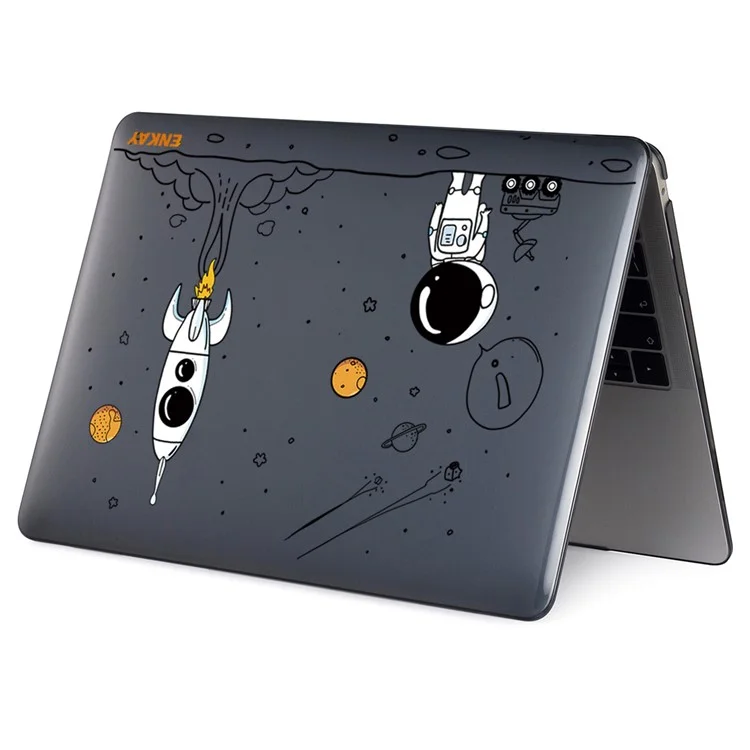 ENKAY HAT PRINCE for MacBook Pro 16 inch (2019) A2141 Imprinted with Pattern Design Laptop Shell Hard PC Protective Case Polycarbonate Notebook Cover - Astronaut No.1