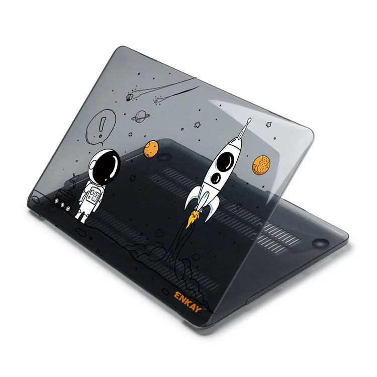 ENKAY HAT PRINCE for MacBook Pro 16 inch (2019) A2141 Imprinted with Pattern Design Laptop Shell Hard PC Protective Case Polycarbonate Notebook Cover - Astronaut No.1