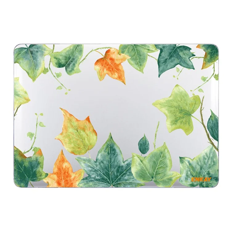 ENKAY HAT PRINCE for MacBook Pro 16 inch (2019) A2141 Forest Series Pattern Design Scratch-resistant Hard PC Laptop Protective Case Shell Polycarbonate Notebook Cover - Ivy
