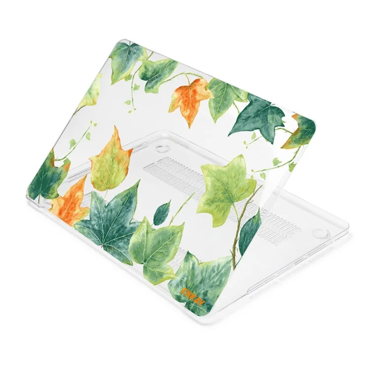 ENKAY HAT PRINCE for MacBook Pro 16 inch (2019) A2141 Forest Series Pattern Design Scratch-resistant Hard PC Laptop Protective Case Shell Polycarbonate Notebook Cover - Ivy