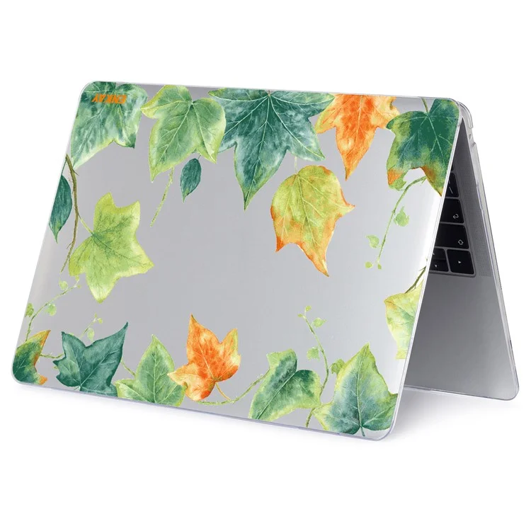 ENKAY HAT PRINCE for MacBook Pro 16 inch (2019) A2141 Forest Series Pattern Design Scratch-resistant Hard PC Laptop Protective Case Shell Polycarbonate Notebook Cover - Ivy