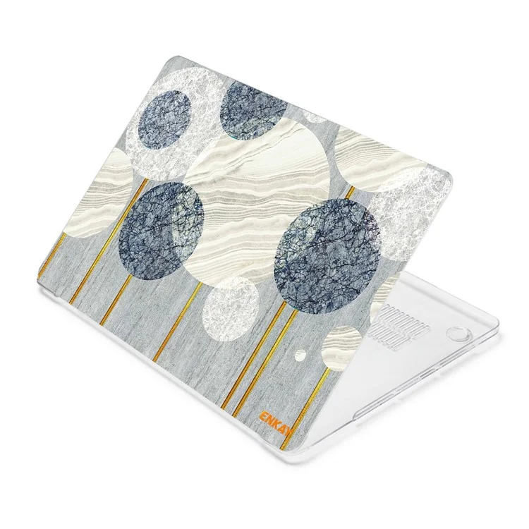 ENKAY HAT PRINCE for MacBook Pro 16 inch (2019) A2141 Geometry Series Polycarbonate Laptop Case Transparent Hard PC Protective Notebook Cover - Geometry No.2