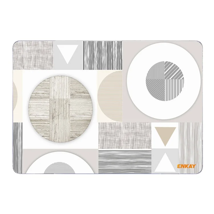 ENKAY HAT PRINCE for MacBook Pro 16 inch (2024) (2023) (2021) A2485 Geometry Series PC Laptop Case Pattern Notebook Cover - Geometry No.3