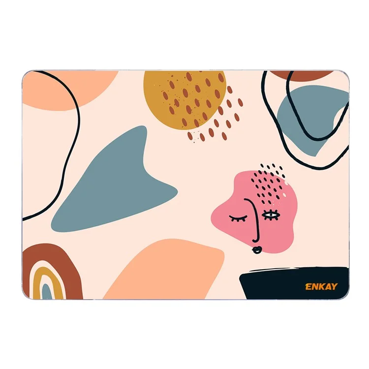 ENKAY HAT PRINCE for MacBook Pro 13 inch (2016-2017) A1706 A1708/(2018-2019) A1989/(2019) A2159 Geometry Series Pattern Design Hard PC Laptop Protective Cover Case Polycarbonate Notebook Shell - Geometry No.7