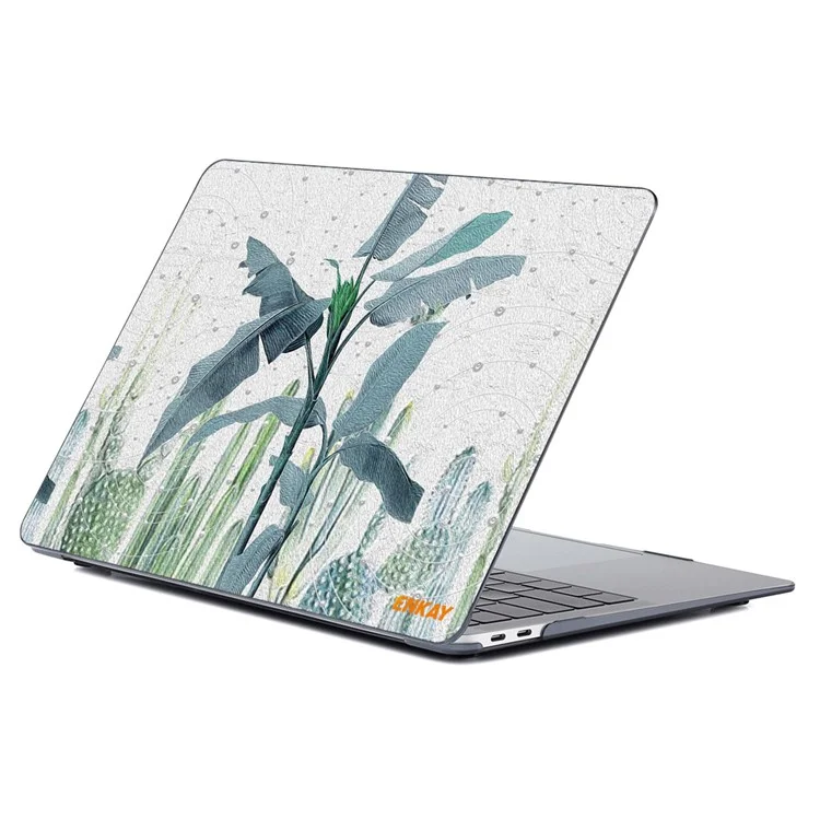 ENKAY HAT PRINCE Natural Pattern Plastic Corner Protective Hard Shell Case for MacBook Pro 16 inch (2019) A2141 - Banana Leaves