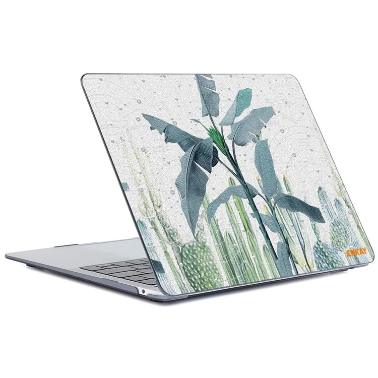 ENKAY HAT PRINCE for MacBook Pro 13 inch (2016-2017) A1706 A1708/ (2018-2019) A1989/ (2019) A2159 Natural Pattern Heavy Duty Heat Dissipation Hard PC Shell Case - Banana Leaves