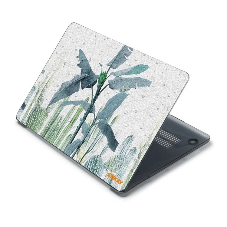 ENKAY HAT PRINCE for MacBook Pro 13 inch (2016-2017) A1706 A1708/ (2018-2019) A1989/ (2019) A2159 Natural Pattern Heavy Duty Heat Dissipation Hard PC Shell Case - Banana Leaves