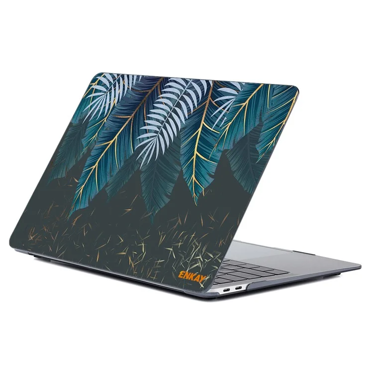 ENKAY HAT PRINCIPE per MacBook Air 13 pollici (2020) A2179/A2337 Natural Pattern Notebook Cover Protector Heat Dissipation Hard PC Case - Palm Frond