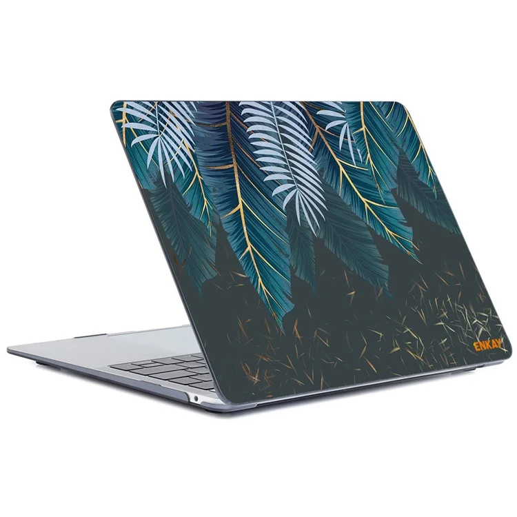 ENKAY HAT PRINCIPE per MacBook Air 13 pollici (2020) A2179/A2337 Natural Pattern Notebook Cover Protector Heat Dissipation Hard PC Case - Palm Frond