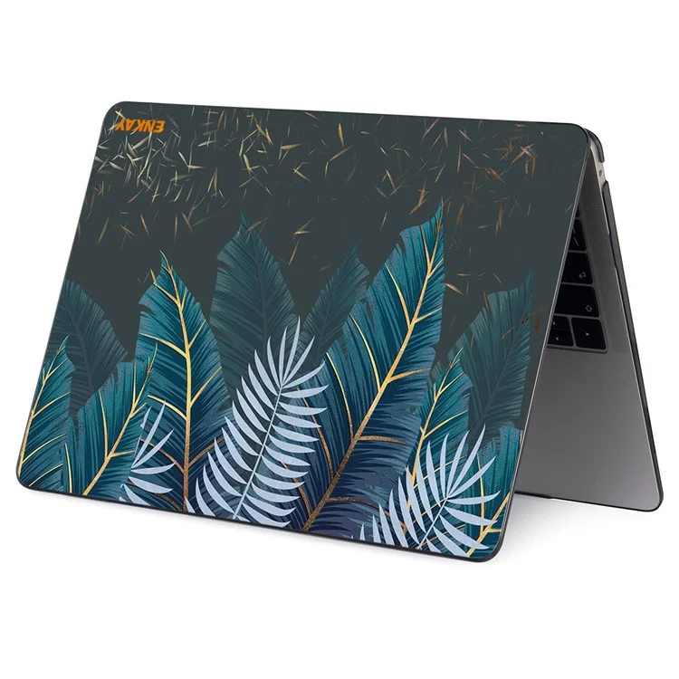 ENKAY HAT PRINCIPE per MacBook Air 13 pollici (2020) A2179/A2337 Natural Pattern Notebook Cover Protector Heat Dissipation Hard PC Case - Palm Frond