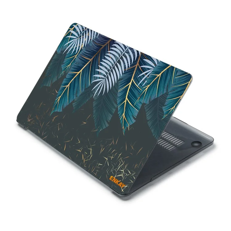 ENKAY HAT PRINCIPE per MacBook Air 13 pollici (2020) A2179/A2337 Natural Pattern Notebook Cover Protector Heat Dissipation Hard PC Case - Palm Frond
