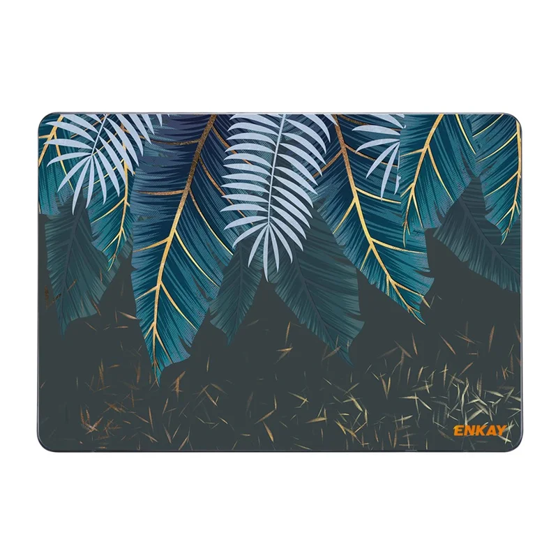 ENKAY HAT PRINCE for MacBook Pro 13 inch (2020) A2251/A2289/A2338 Natural Pattern Laptop Protector Heat Dissipation Hard PC Case Notebook Cover - Palm Frond