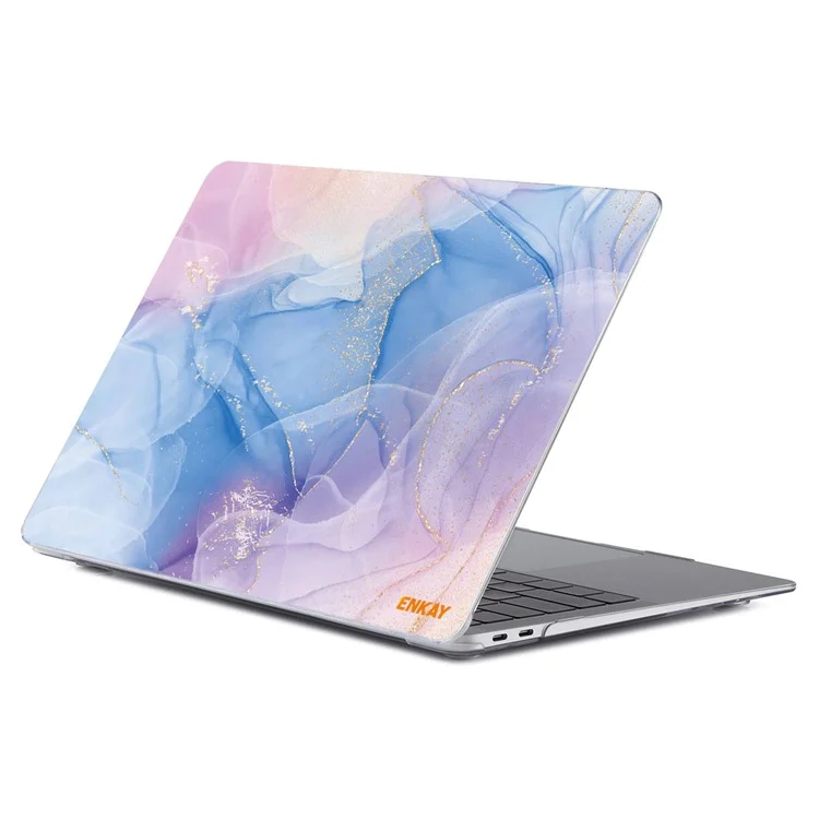 ENKAY HAT PRINCE Streamer Light Series Laptop Body Shell Hard Polycarbonate Case Cover for MacBook Air 13 inch (2018) A1932 - Streamer Light No.2