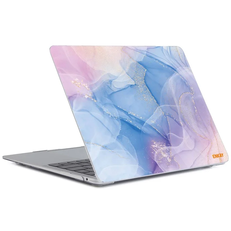 ENKAY HAT PRINCE Streamer Light Series Laptop Body Shell Hard Polycarbonate Case Cover for MacBook Air 13 inch (2018) A1932 - Streamer Light No.2