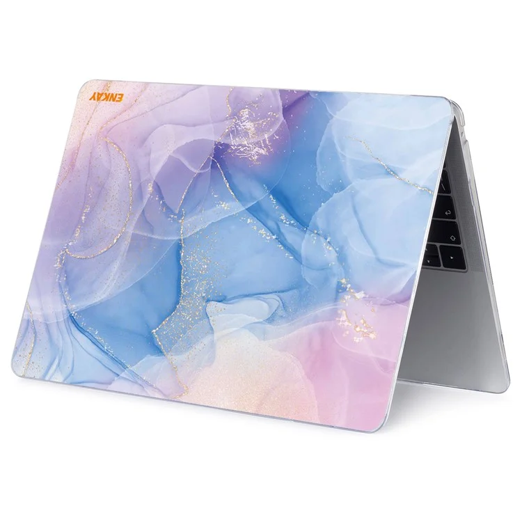 ENKAY HAT PRINCE Streamer Light Series Laptop Body Shell Hard Polycarbonate Case Cover for MacBook Air 13 inch (2018) A1932 - Streamer Light No.2