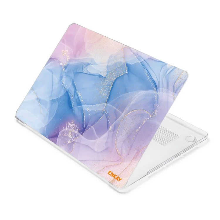 ENKAY HAT PRINCE Streamer Light Series Laptop Body Shell Hard Polycarbonate Case Cover for MacBook Air 13 inch (2018) A1932 - Streamer Light No.2