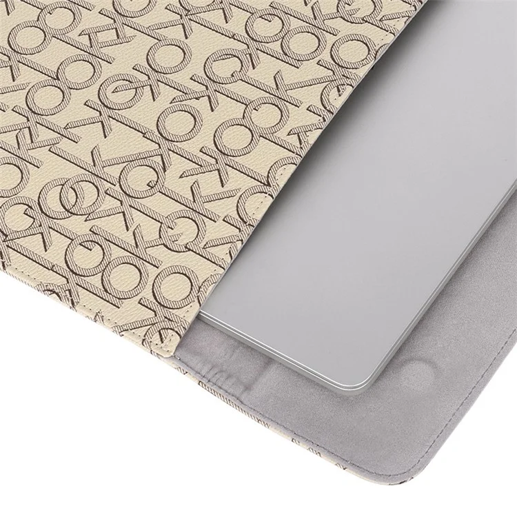 CanvasArtisan E61-01 PU De Couro Da Luva Protetora De 14 Polegadas Laptop Letra Bag Letra OK Padrão Notebook