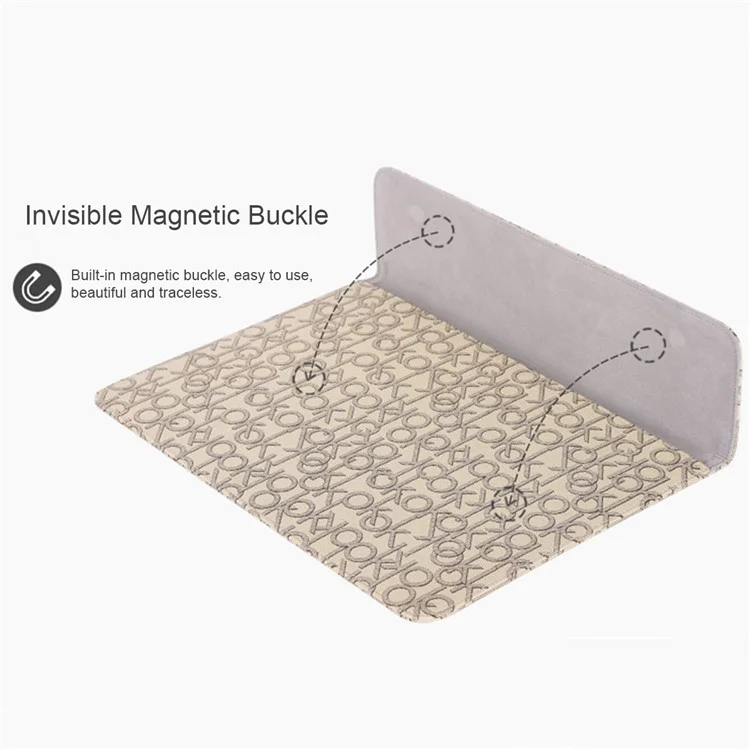 CanvasArtisan E61-01 PU De Couro Da Luva Protetora De 14 Polegadas Laptop Letra Bag Letra OK Padrão Notebook
